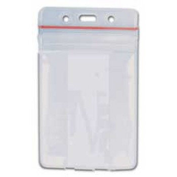 Ziplock Top Badge Holder Vertical  - 100 pack